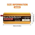 thumbnail image 1 of Pure Sine Wave Inverter Dc12V To Ac220V 3000W Voltage Converter Transformer 12V-3000W, 1 of 10