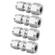 thumbnail image 4 of 304 Stainless Steel Higher Strength Compression Tube Adapter, Straight Compression Tube Adapter, Stable For Water Pipes Air Pipes Fittings Oil Pipes ANGGREK Otros, 4 of 8