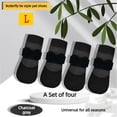 thumbnail image 5 of Dog Cat Bow Decor Shoes, Waterproof Non-Slip Rubber Boots, Protective Outdoor Rain Footwear for Daily Walking Hiking All Seasons Blue XL, 5 of 9