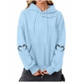 thumbnail image 2 of Heisall Womens Hoodies Halloween Print Hooded Longline Sweatshirts Long Sleeve Pocket 2025 New Arrival Autumn Winter, 2 of 3