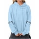 thumbnail image 2 of Heisall Womens Hoodies Halloween Print Hooded Longline Sweatshirts Long Sleeve Pocket 2025 New Arrival Autumn Winter, 2 of 3
