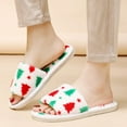 thumbnail image 2 of Christmas Slippers House Shoes for Women Fluffy Soft Cozy Bedroom Cartoon Plush Cute Slippers for Indoor Outdoor Use, 2 of 8