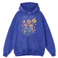 thumbnail image 3 of Sudadera con capucha retro desgastada con lavado "Enséñales a amarlos, míralos crecer" para hombre, sudadera de moda de otoño, 100 % algodón, ropa con capucha cálida, 3 of 5