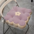 thumbnail image 6 of Thicken Chair Cushion, Square Non-Slip Soft Seat Cushions Suit for Kitchen, Office and Dining Chair 15.6X15.6 Inch Purple, 6 of 8