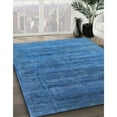 thumbnail image 2 of Ahgly Company Indoor Rectangle Mid-Century Modern Dodger Blue Oriental Area Rugs, 3' x 5', 2 of 6