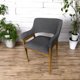 thumbnail image 4 of Comedor para 6 personas de madera de parota natural color gris oscuro, 4 of 8