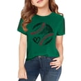 thumbnail image 4 of Kids Girls Baseball Printed Trendy Tees Short Sleeve Crewneck T-Shirts Girls Boys Athletic Shirts Casual Summer Tops, 4 of 6