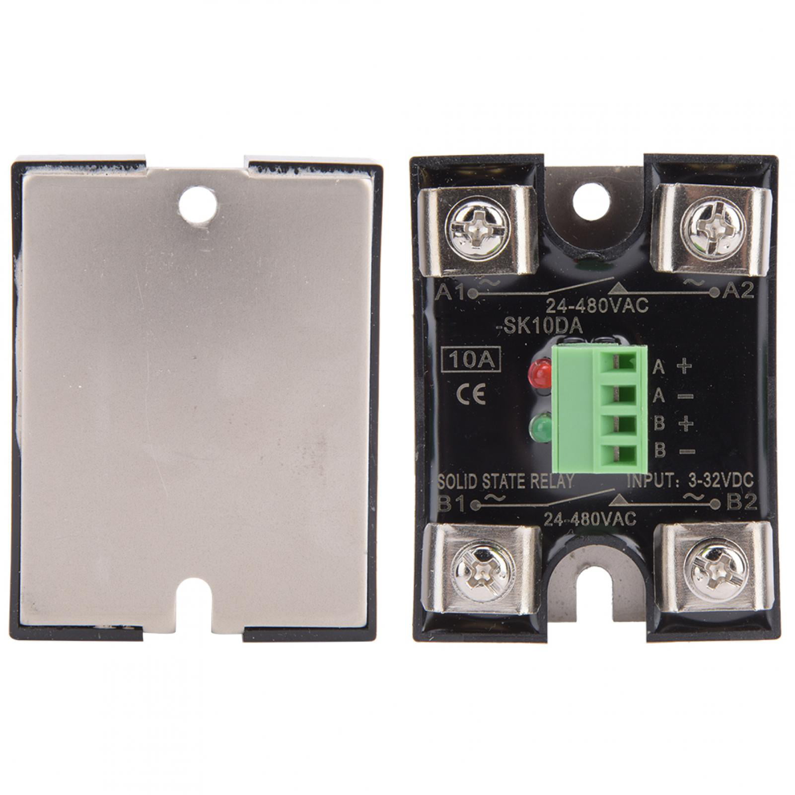 2PCS Single Phase Solid State Relay SSR Safety Cover Clear Plastic Covers la