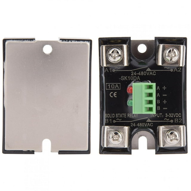 Relais à Semi-Conducteurs Rouge + Vert 24-480AC DC Control AC Relais BERM Thermostat 10aberm-Sk10da, 25aberm-Sk25da, 40aberm-Sk40da