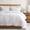 White (Gold Cross Stitching), variant on WDCOZY White Queen Size Quilt Bedding Sets with Pillow Shams, Lightweight Soft Bedspread Coverlet, Quilted Blanket Thin Comforter Bed Cover, All Season Summer Spring, 3 Pieces, 90x90 inches
