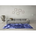 thumbnail image 3 of Ahgly Company Indoor Rectangle Abstract Blue Modern Area Rugs, 2' x 4', 3 of 4