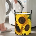 thumbnail image 4 of Picia Japanese Were Blossoming Large Laundry Basket, Waterproof, Freestanding Laundry Hamper, Collapsible Tall Clothes Hamper with Extended Handles-Small, 4 of 8