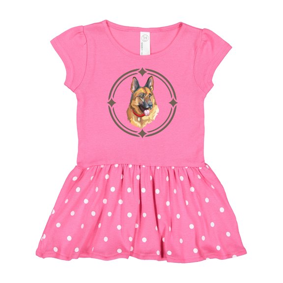 Inktastic German Shepherd Dog Art Gift Gift Baby Girl Dress