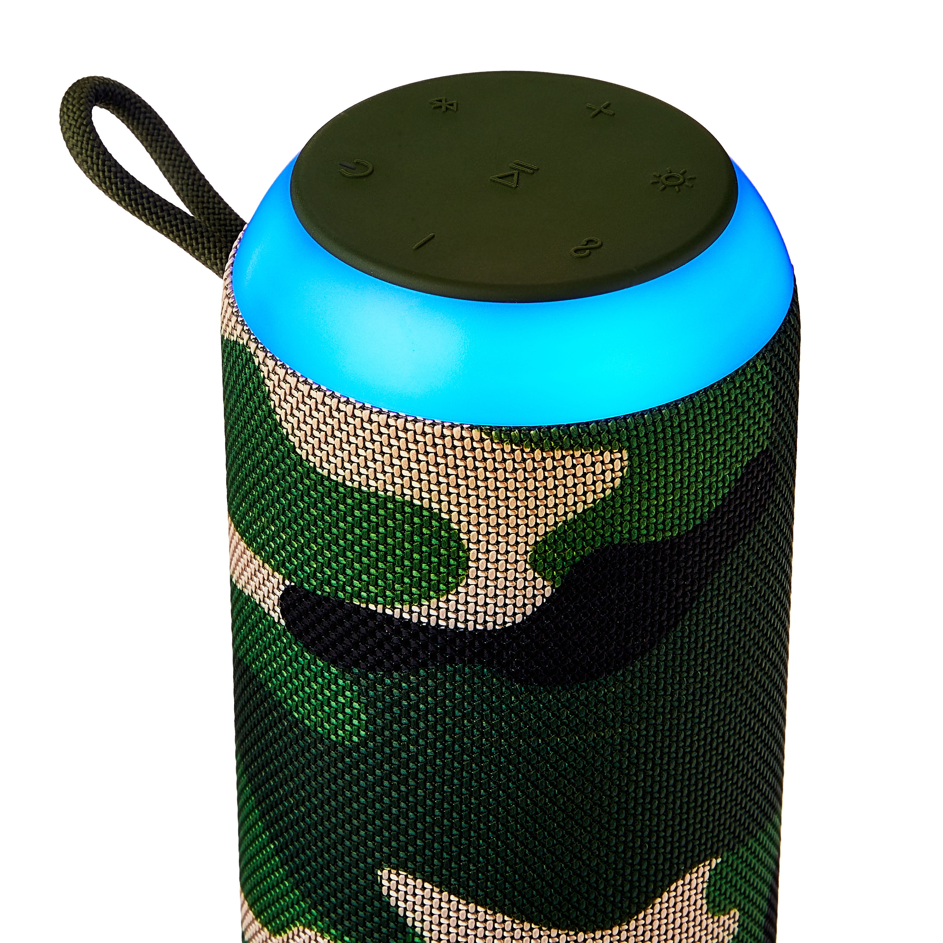 onn. Large Rugged LED Lighting Bluetooth Portable Speaker, Camouflage, AACAM100081914  (图4)