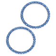 thumbnail image 3 of HLONK Blue Alloy and Rhinestone Push Start Button Cover for Car Use Compatible with Most Models, 3 of 8