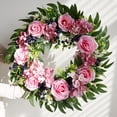 thumbnail image 7 of Spring Wreaths For Front Door, Valentines Day Wreaths For Front Door, Door Wreaths For Front Door Outside All Season, Fragrant Flower Money Plant Garland for Porch Decor, 7 of 7