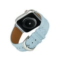thumbnail image 6 of Watch Band Compatible for Apple Watch 41mm 40mm 38mm Women Girls Replaceable Heart Pattern PU Leather Smartwatch Straps for iWatch Series SE 9 8 7 6 5 4 3 2 1, Blue, 6 of 6