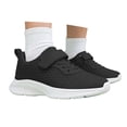 thumbnail image 3 of HUANBAI Breathable Mesh Sneakers For Boys Lightweight Comfortable Running Shoes Non Sole Durable Casual Athletic Footwear For Kids All Season ,(9-9.5 Years Black) Size ,1, 3 of 4