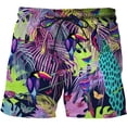 thumbnail image 1 of Tiger Leopard Graphic Beach Shorts Pants Men 3D Printing Surfing Board Shorts Summer Hawaii Swimsuit Swim Trunks Cool Ice Shorts Fivean unisex, 1 of 2
