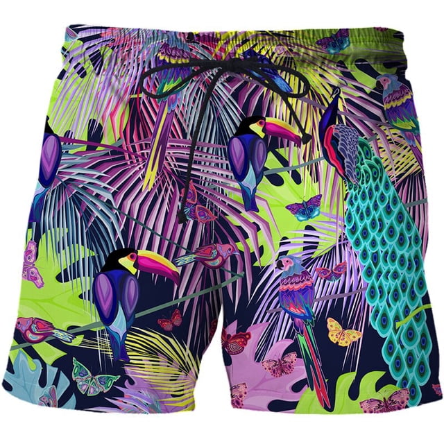 Tiger Leopard Graphic Beach Shorts Pants Men 3D Printing Surfing Board Shorts Summer Hawaii Swimsuit Swim Trunks Cool Ice Shorts Fivean unisex
