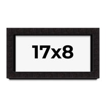 17x8 Shadow Box Black Solid Wood Display Picture Frame | 1 Inch Rabbet Depth | | 1.375 Inch