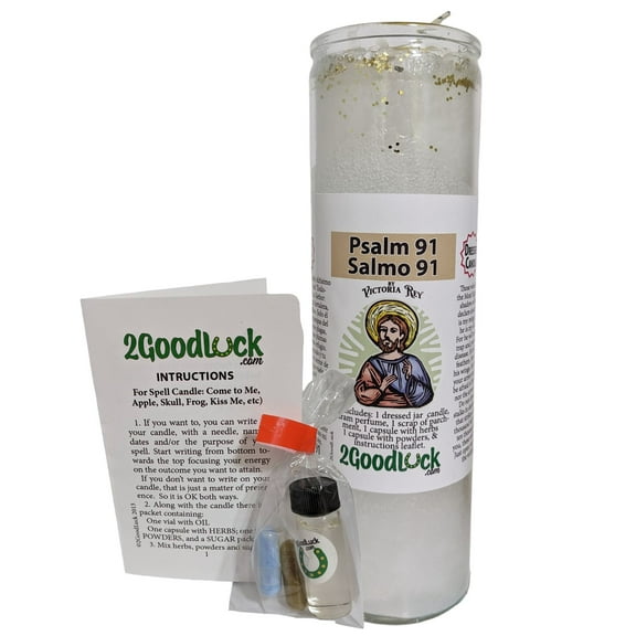 Psalm 91 Dressed Candle Kit - Salmo 91 Proteccion