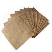 Pro Micro Jute Microgreens Grow Mats by Handy Pantry - 10x10 Inches For 1010 Growing Trays - Pack of 50 Pads - Hydroponic Grow Media For Micro Greens & Wheatgrass
