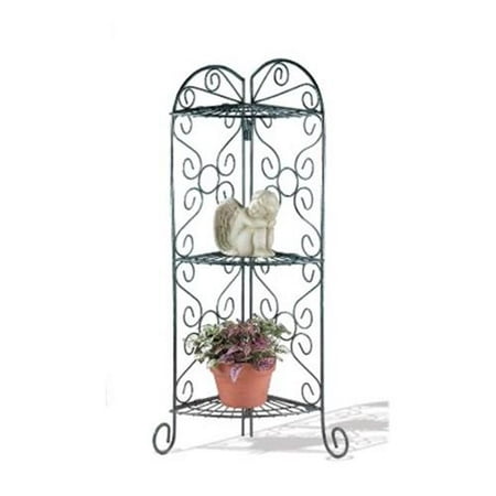 Zingz & Thingz 57070256 Scrollwork Corner Plant Stand