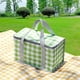 thumbnail image 5 of Bolsa de picnic al aire libre, bolsa de almuerzo plegable de película de aluminio con tapete de picnic, bolsa de almuerzo portátil, 5 of 6
