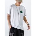 thumbnail image 2 of Niepce Inc Japanese Streetwear Emerald Tiger Graphic Embroidery T-shirts (Men's), 2 of 5