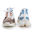 thumbnail image 4 of 2024 Seashell On The Beach Women Or Men Lace Up Flat Sneakers Female Mesh Walking Footwear, 4 of 8