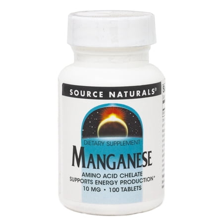 Source Naturals, Inc. Manganese Chelate 100 Tablet