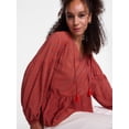 thumbnail image 5 of Scenario Women's Gathered Yoke Blouse with Long Sleeves, Sizes XS-XXXL, 5 of 6