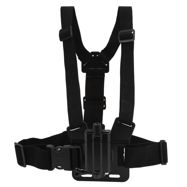 Chest Harness Strap, Adjustable Chest Mount Strap Comfortable Bracket Removable With Adapter For Live Streaming