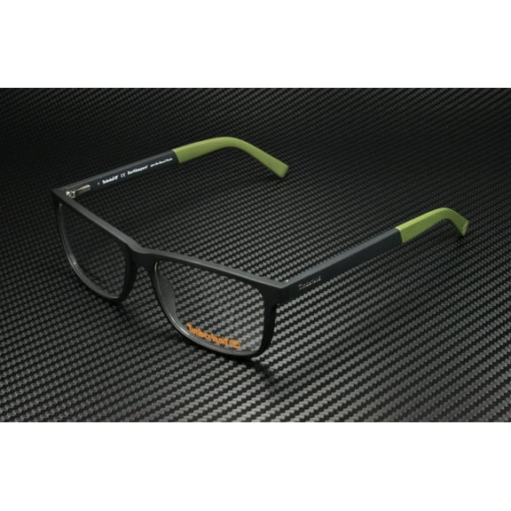 Timberland TB1589 002 Matte Black Clear Lens Injected 54 mm Men's Eyeglasses