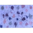thumbnail image 1 of Ahgly Company Machine Washable Indoor Rectangle Abstract Blue Contemporary Area Rugs, 2' x 3', 1 of 4