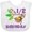 AA-White, variant on Inktastic Half Birthday 6 Months Baby Monkey Boys or Girls Baby Bib