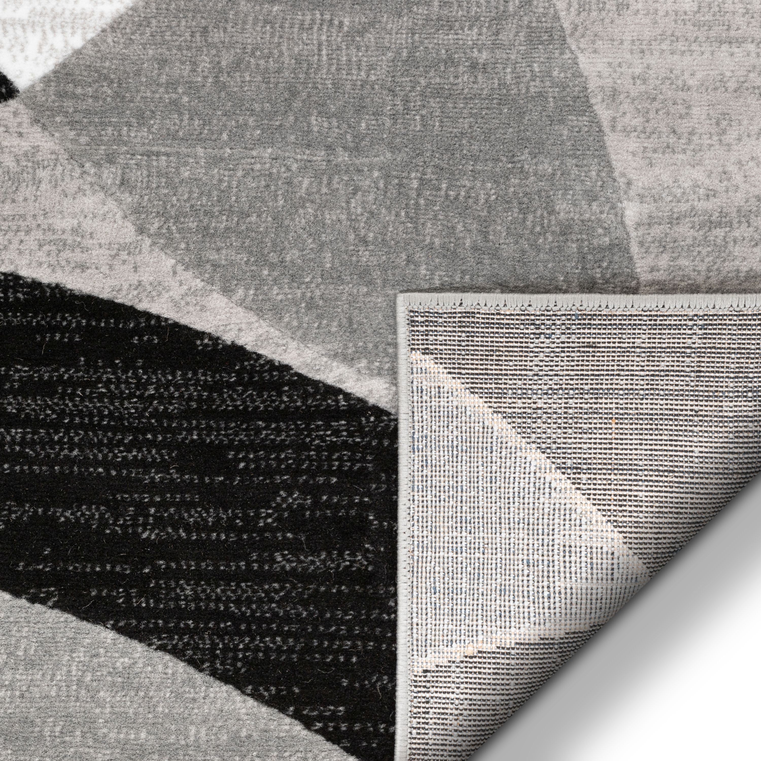Well Woven Dulcet Bingo Modern Geometric Grey 7'10" x 9'10" Area Rug