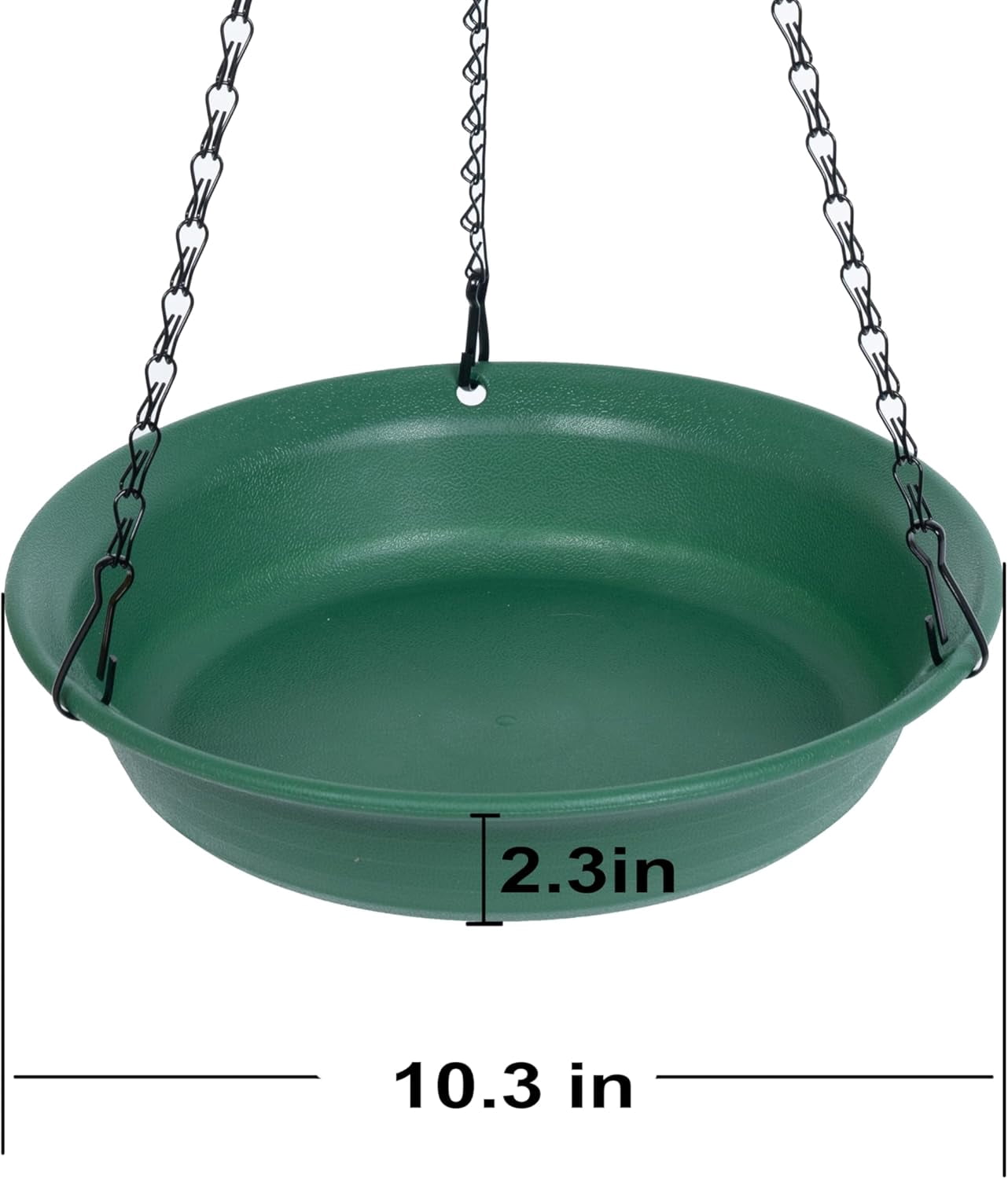 Hanging Bird Feeder & Bath for Outdoors, Wild Feeders Tray, Birdfeeder Birdbath Outside, Cardinal, Blue Jay, Crow, Birdfeeders Trays (10", 1 Pcs with Hole No Hole)