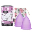 thumbnail image 2 of Menstrual Original Authentic Cups Set Reusable Silicone Menstrual Cup with Bag BoxL, 2 of 4