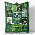 thumbnail image 2 of Manta polar Blanket NukunSKF con temática de golf, 152 x 127 cm, 2 of 6