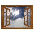 thumbnail image 2 of Sunburst Clouds through Window Wall Mural Wallmonkeys Peel and Stick Graphic (48 in W x 36 in H) WM503008, 2 of 4