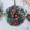 thumbnail image 2 of Winter Christmas Decoration 10Cm Wall Hanging Fake Plant Dried Flowers Tree Multicolor Party Ornament Mistletoe Ball 1Pcs, 2 of 6