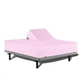 thumbnail image 2 of HNB Store Top Split Flex Sheet Set for Adjustable Bed 32" Split Head Cal King Pink Striped 600TC Egyptian Cotton fits upto 18" Deep Pocket, 2 of 8