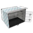 thumbnail image 6 of Snowflake Dog Crate Cover, Repetitive Snowfall Winter Elements Cold Tones Print, Easy to Use Pet Kennel Cover Small Dogs Puppies Kittens, 7 Sizes, Sky Blue, by Ambesonne, 6 of 6