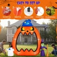 thumbnail image 4 of Firstness 8.2ft Halloween Inflatable Pumpkins Photo Door with Ghost Witch Yard Party Outdoor Decorations with LED Lights, 4 of 10