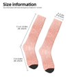 thumbnail image 2 of Rateoe Rose Gold Glitter Pattern Women’s Knee High Crew Socks,Trouser Socks Comfortable, Breathable, Moisture-Wicking and Soft, 2 of 6