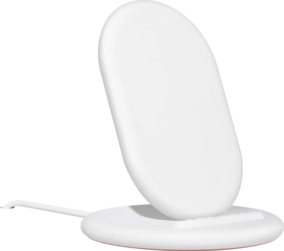 Google Stand Wireless Charger Qi-Certified, Fast Charging iPhone 12 Pro, 12 Pro Max, 12 Mini, 12, iPhone 11 Pro, 11 Pro Max, 11, iPhone SE 2nd Generation- Retail Packaging White