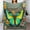Flannel Blanket Colorful Butterfly & Flowers blanket 30"x40" 1, variant on GXFC Paris Love with Heart blanket, comfortable and soft, warm casual blanket, printed design, winter sofa dormitory home decoration, must-have travel product. Size is 30x40 inches.