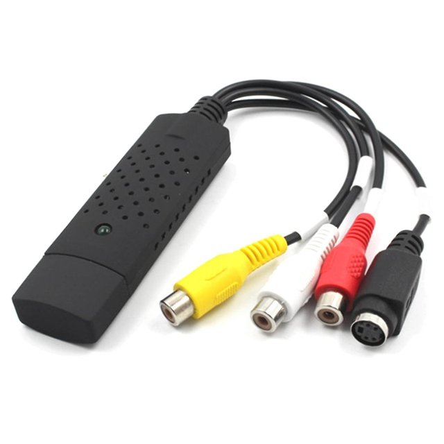 Tarjeta de captura de vídeo USB, convertidor de audio y vídeo para RCA a USB, conversión de Mini DV VCR Hi8 DVD a Digital